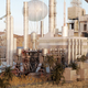 Illustration for article titled A Gigantic Walking City That Farms the Desert As It Moves